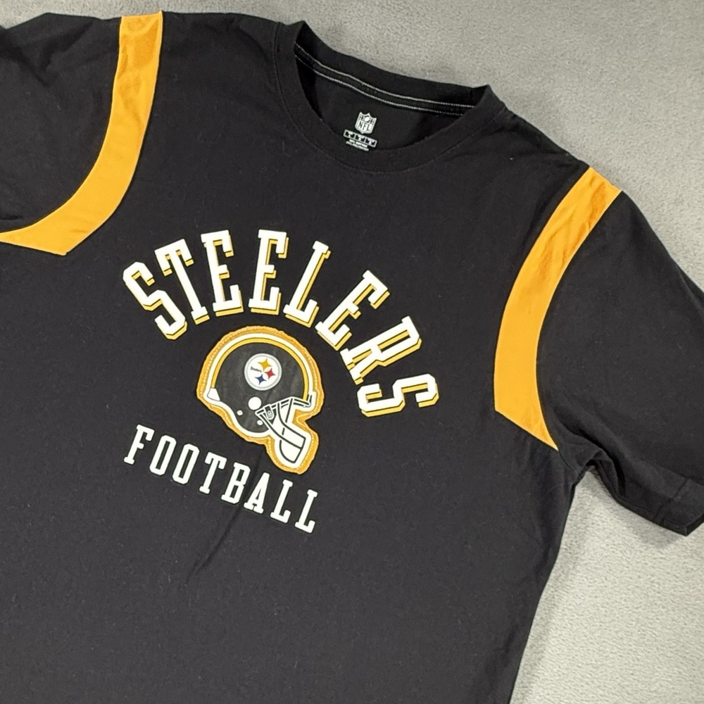 NFL‎ Pittsburgh Steelers Logo T-Shirt Black Large NFL Football